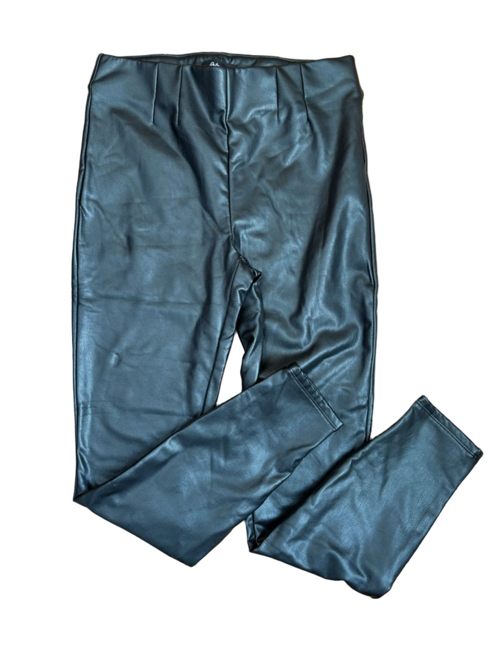 Reitmans Black Faux Leather women’s Pants - Sleek Slim Fit